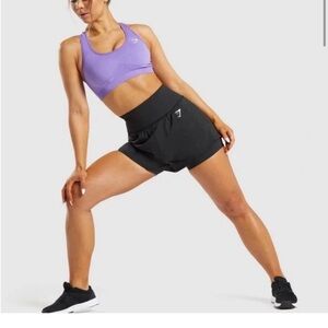 Gymshark Vital Seamless 2.0 2-in-1 Shorts Black High Waisted Size M?